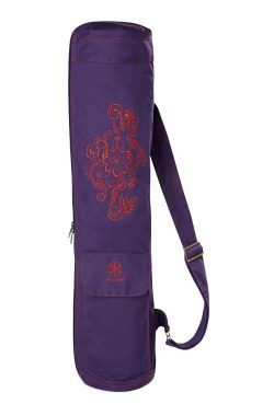 Yogatas – Gaiam Embroidered Cargo Mat Bag – Aubergine Swirl