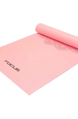 Yogamat – Focus Fitness – Roze met Print