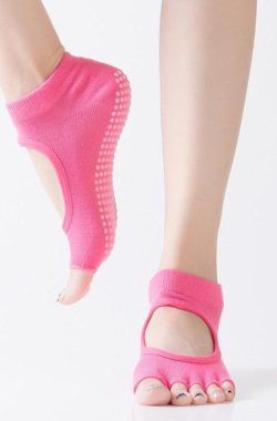 Antislip Yoga sokken – Hot Pink – One Size Fits All