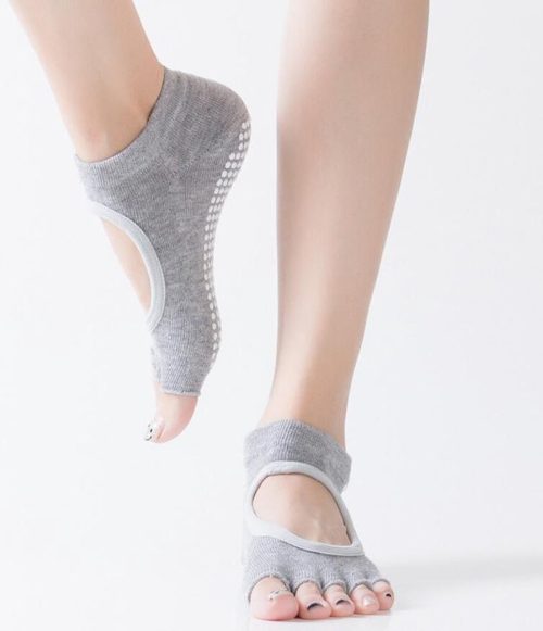 Antislip Yoga sokken - Licht Grijs - One Size Fits All