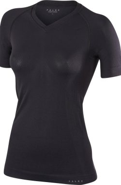 FALKE Cool Korte Mouwen Functioneel Shirt Koeling Vochtregulerend Ademend Sneldrogend Zwart Dames Underwear – T-shirt – Maat XL