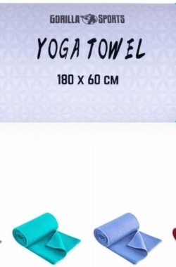 Gorilla Sports Yoga Handdoek – 180 x 60 cm – Rood