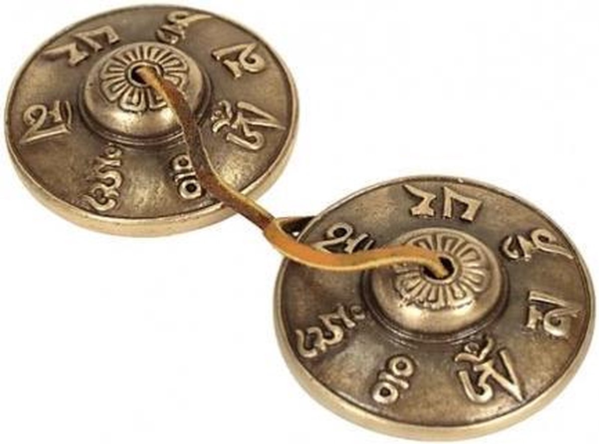Tingsha's 8 voorspoedsymbolen - 6.5 cm - 247 gr