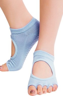Yoga Sokken Met Anti Slip Onderkant I Antislip Sokken I Pilates Sokken I Maat 36-40 I Lichtblauw