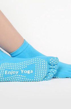 Yoga sokken met antislip – Maat 36-40 – Blauw