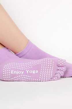 Yoga sokken met antislip – Maat 36-40 – Lila