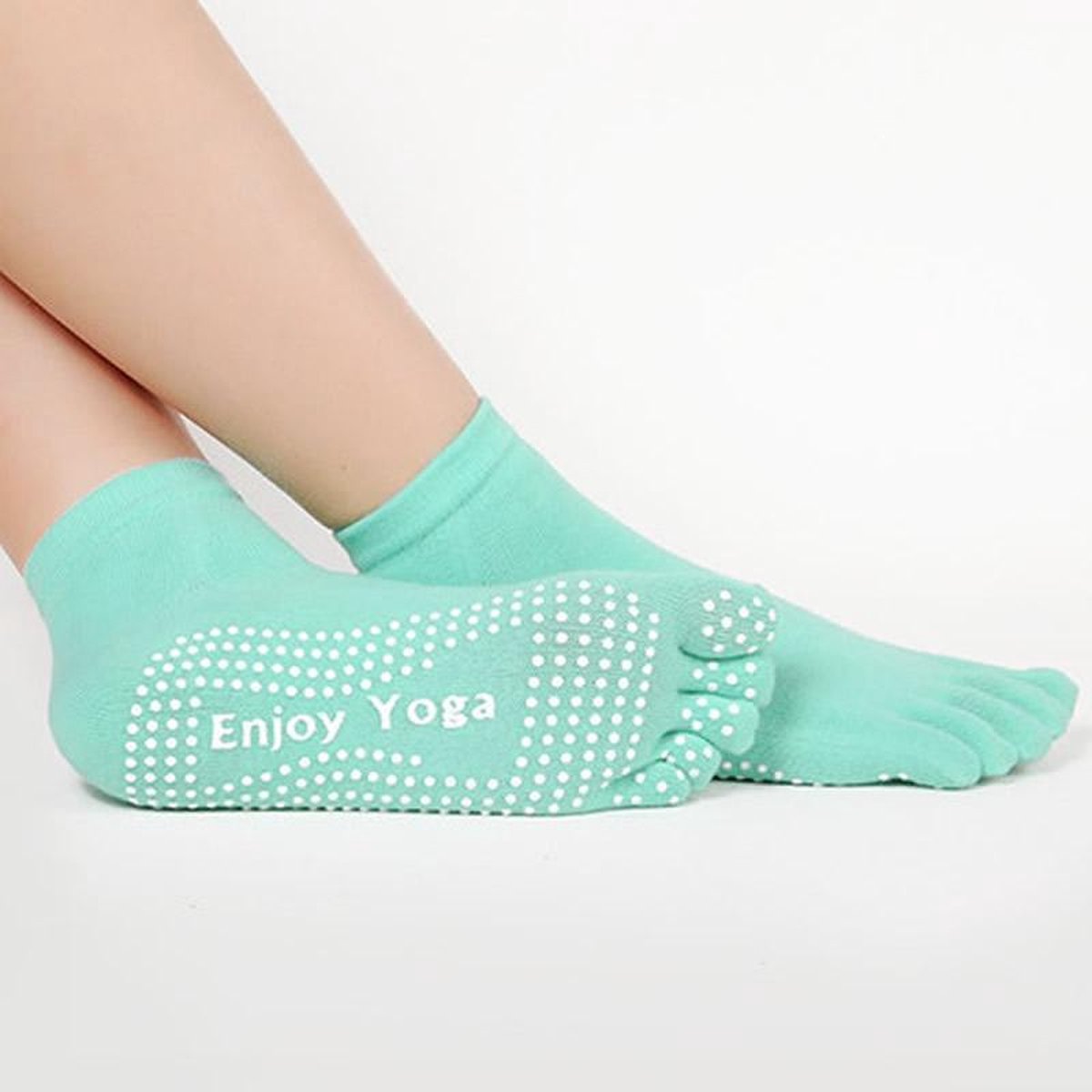 Yoga sokken met antislip - Maat 36-40 - Mintgroen