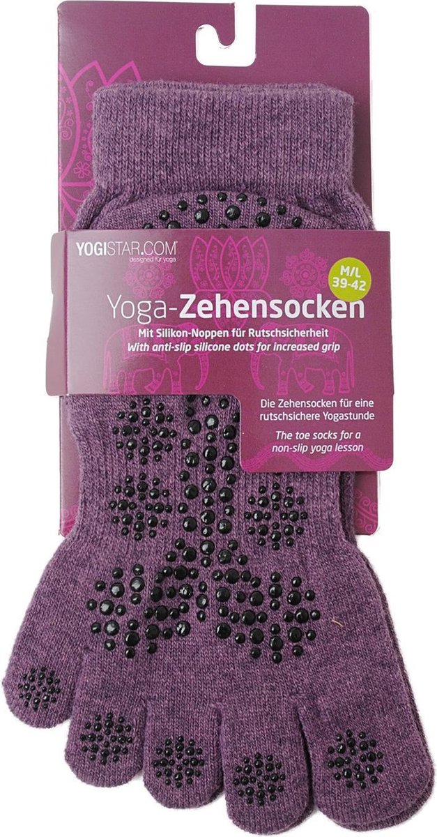 Yoga-teensokken, elderberry 39 - 42 Sportsokken YOGISTAR