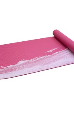 Yogamat – Senz Sports Premium – Roze met print