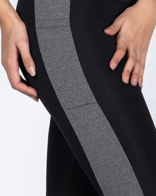 Dames Legging | legging met patroon | hoogsluitend |elastische band |hardlopen - sport - yoga - fitness legging | polyester | elastaan | lycra |zwart | M