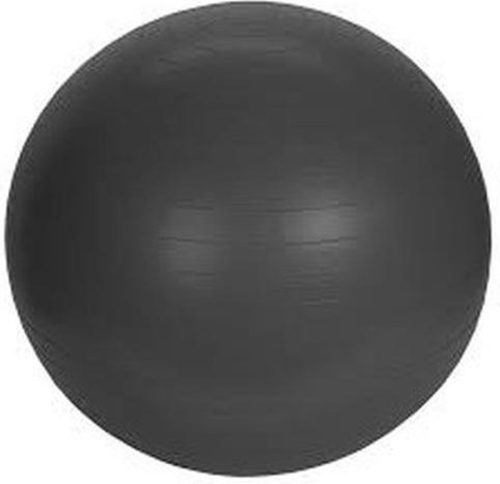 Grote zwarte fitnessbal/yogabal met pomp 75 cm sport fitnessartikelen - Fitness/sport artikelen - Homegym producten