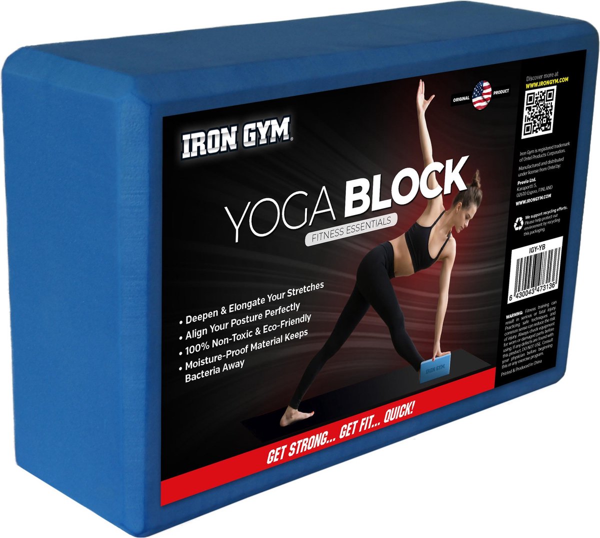 Iron Gym Yoga Blok - hulpmiddel voor yogaoefeningen