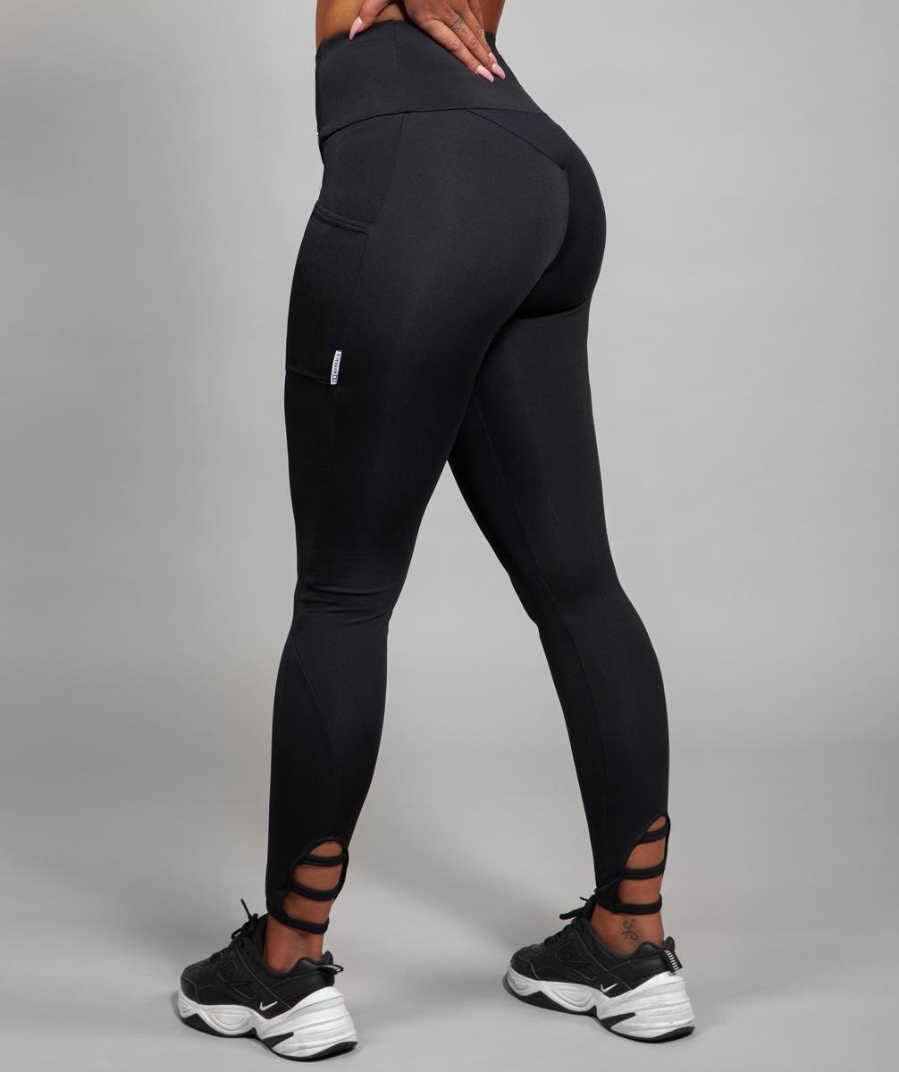 Marrald Ladder Pocket Sportlegging Zwart XS - legging zakken dames yoga fitness