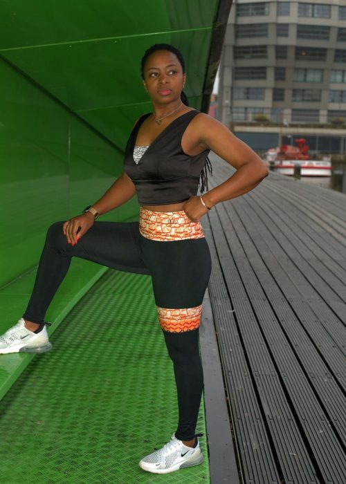Pfeka Afrikaanse Masvingo Prints dames high waist leggings/yoga pants MAAT 2XL