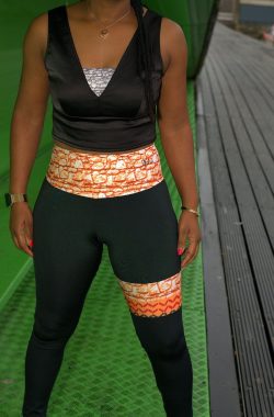 Pfeka Afrikaanse Masvingo Prints dames high waist leggings/yoga pants MAAT S