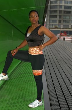 Pfeka dames high waist Masvingo prints leggings/yoga pants MAAT M
