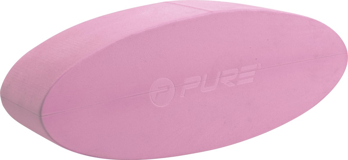 Pure2Improve Yoga blok, ei-vorm, roze