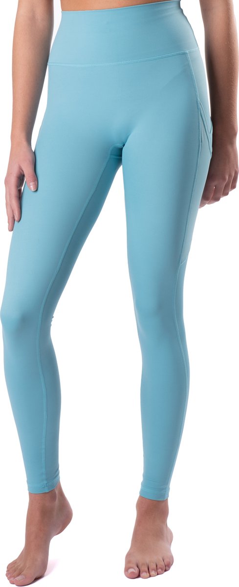 Releeve - Sport legging - Fitness - Dagelijks gebruik - High waist - Comfortabel - Yoga - Gym - Licht blauw XS
