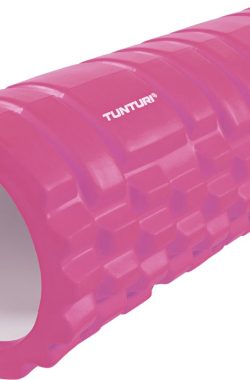 Tunturi Yoga Grid Foam Roller – Foam roller the grid – Foamroller – Fitness Roller – 33cm – Roze – Incl. gratis fitness app