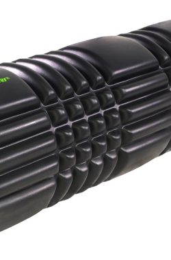 Tunturi Yoga Grid Foam Roller – Foam roller the grid – Foamroller – Fitness Roller – 61cm – Zwart – Incl. gratis fitness app