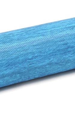 YOGISTAR Fascia/pilates rol pro – blauw gemarmerd – – 90cm – Yogablok