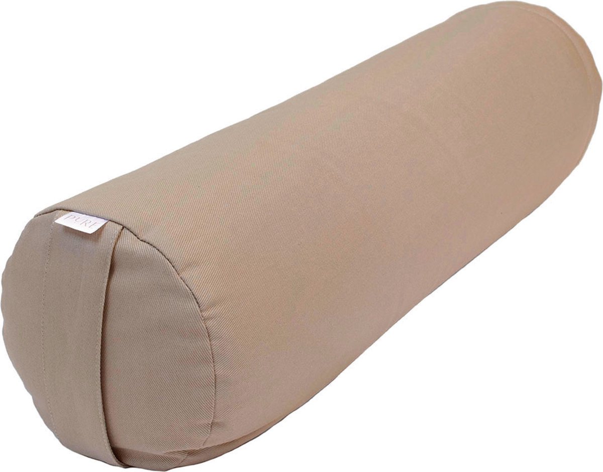 Yoga bolster beige rond - Pure