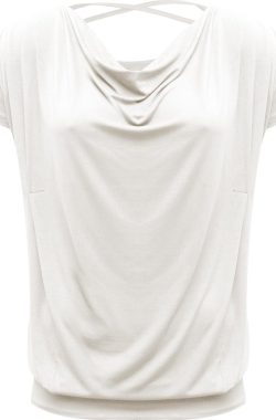 Yoga shirt vloeiende vleermuis “ala” – ivoor S Loungewear shirt YOGISTAR