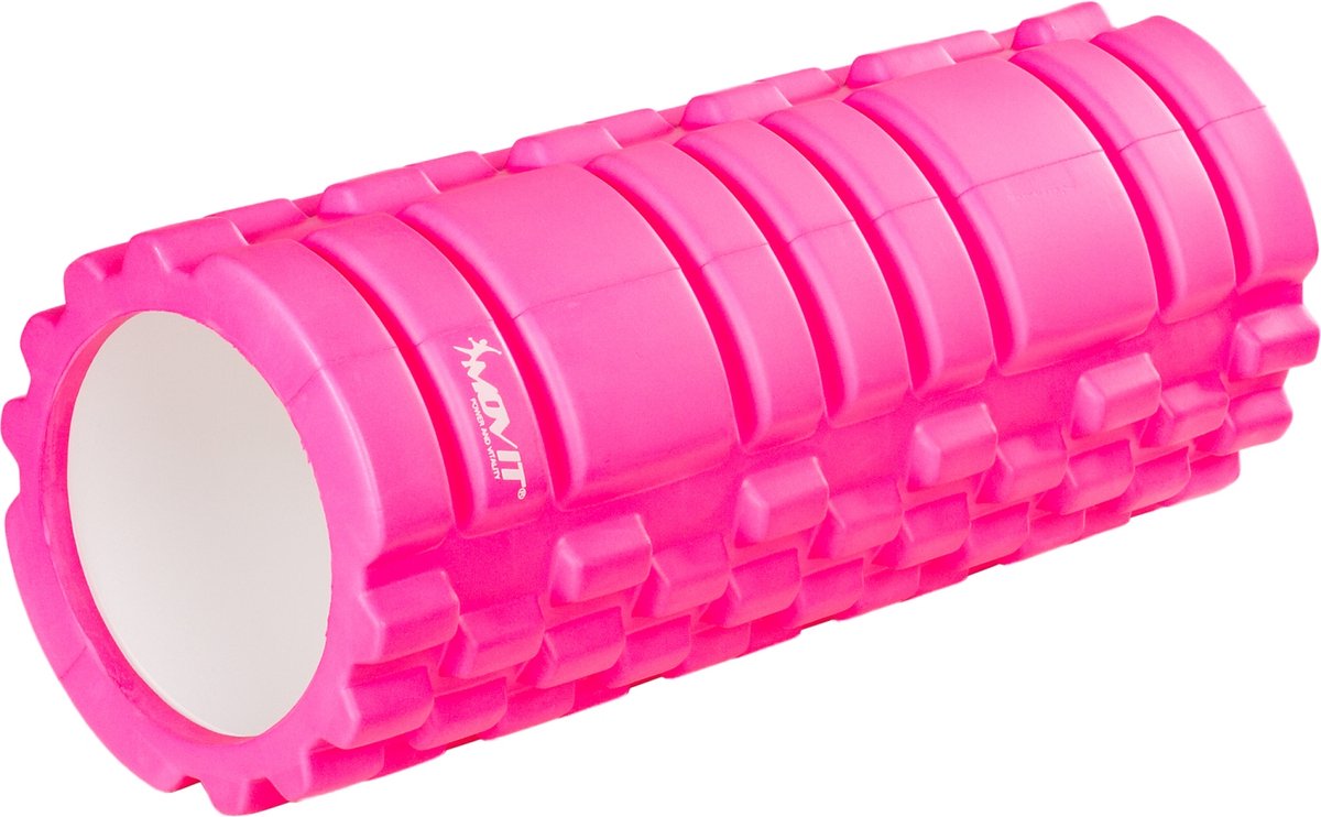 Foam roller - Foam roller trigger point - foam roller massage - Fitness roller - 33 x 14 cm - Roze