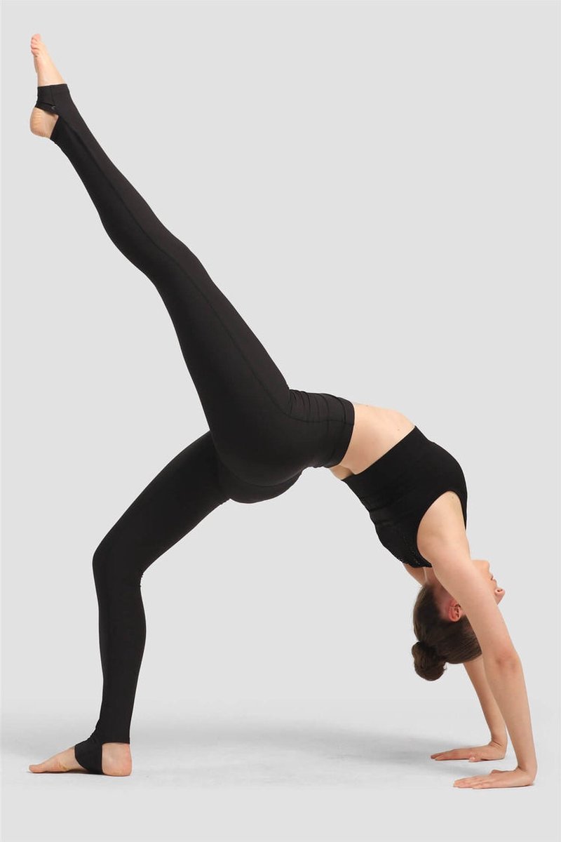 Superstacky Dames Yoga Legging - Sportbroek - Fitness - Pilates - High Waist - Zwart - Maat S