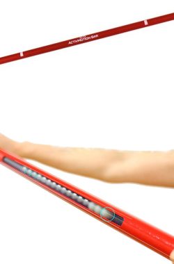 ActivMotion Fitness Stang Glimpse 2 kg – Fitness Stick met Bewegende Gewichten erin – voor Krachttraining, Core Training, Balans en Pilates