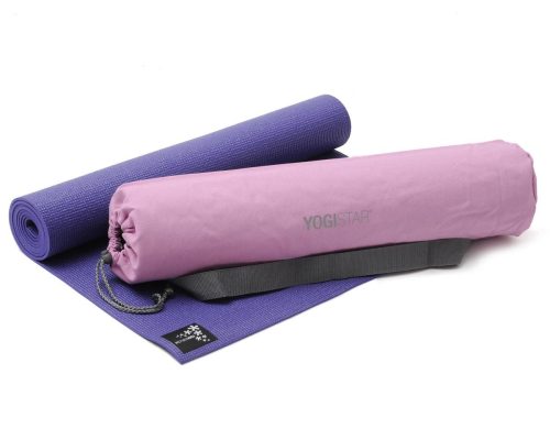 Yoga-Set Starter Edition (Yoga mat + yoga zak) choco Fitnessmat YOGISTAR