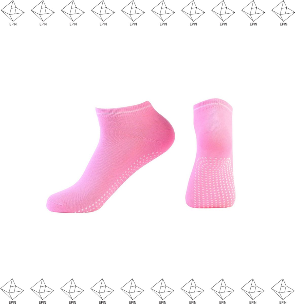 EPIN | Anti Slip Yoga Sokken | Ook Voor Pilates & Andere Sporten | Roze