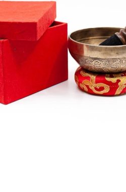 Klankschaal Geschenkset (Tibetaans Gegraveerd)