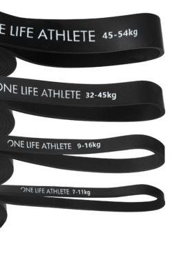 One Life Athlete Weerstandsbanden – Pull up bands – Power bands – Set van 4 banden – Fitness elastiek – Pull up Pack Crossfit – Powerlifting banden – Fitness – Workout – Inclusief draagtas
