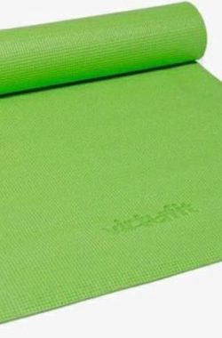 Groene Yoga mat – met grip – met opbergkoord / dikke yoga mat perfect voor pilates, aerobics, yoga – Yeproducts- non-slip, duurzaam, huidvriendelijk, slijtvast / Groen/ Green / YogaMat – Fitness Mat – Healthy Way Of Life / Rituals