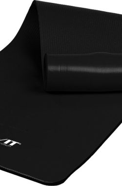 Yoga mat – Yogamat – Fitness mat – Sport mat – Fitness matje – Pilates mat – Oprolbaar – 190 x 100 x 1.5 cm – Zwart