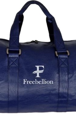 Freebellion Sporttas – Reistas – Weekendtas – Duffel bag – 40 Liter – Pu leer – Donker blauw – Waterafstotend