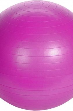 Grote roze fitnessbal/yogabal inclusief pomp 75 cm sport fitnessartikelen – Fitness/sport artikelen – Homegym producten