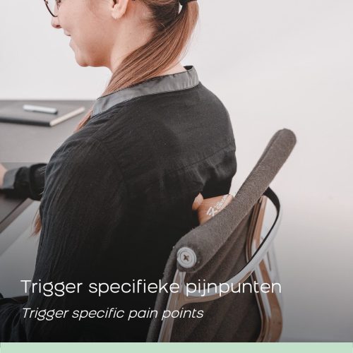 TMX Trigger Original, Triggerpoint Drukknop - 7x7x6cm - 100% beukenhout - Grijs - Drukpunten Massage tool voor grote spiergroepen - Verlicht spierpijn en bevordert de doorbloeding - Spierstimulator