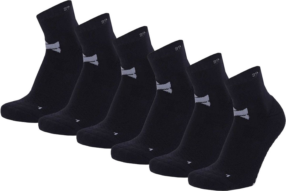 Xtreme Yoga Sokken Navy - 6 paar - Pilates sokken - Antislip - Anatomisch voetbed - Maat 42/45