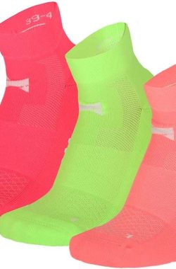 Xtreme Yoga Sokken Neon Roze / Groen / Oranje – 3 paar – Pilates sokken – Antislip – Anatomisch voetbed – Maat 35/38