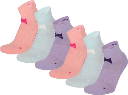 Xtreme Yoga Sokken Pastel Roze / Groen / Paars - 6 paar - Pilates sokken - Antislip - Anatomisch voetbed - Maat 39/42