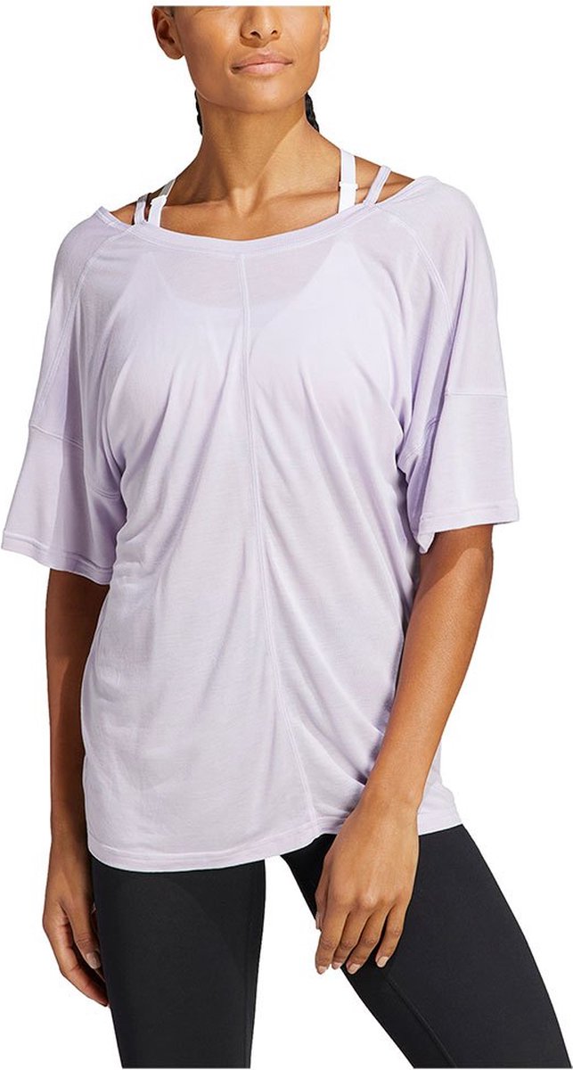 Adidas Yoga St O T-shirt Met Korte Mouwen Roze XS Vrouw