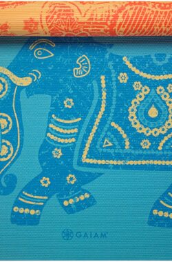 Gaiam Reversible Yoga Mat – 6 mm – Elephant