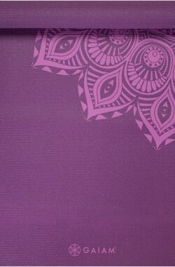 Gaiam Yoga Mat – 6 mm – Purple Mandala