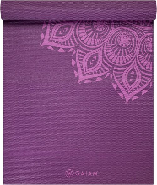 Gaiam Yoga Mat - 6 mm - Purple Mandala