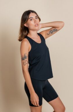 Girlfriend Collective Train Relaxed Yoga Tank Top – Black