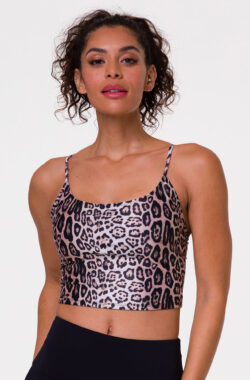 Onzie Cami Belle Yoga Crop Top – Leopard