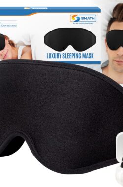 Smath Luxe Traagschuim Slaapmasker – Slaap Oogmasker – Kinderen – Slaapmaskers Mannen & Vrouwen – 100% Verduisterend