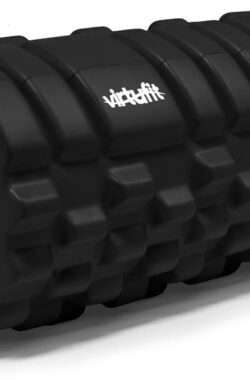 VirtuFit Grid Foam Roller – Massage roller – 33 cm – Zwart